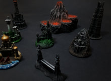 Load image into Gallery viewer, Premium Stronghold Set for War of the Ring – 18 Hand‑Painted Resin Models