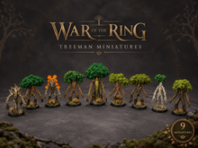 Load image into Gallery viewer, War of the Ring compatible Treants Shepards of the Forest Miniatures, Painted and Ready to play!