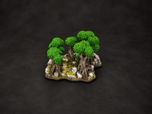 Load image into Gallery viewer, War of the Ring Compatible Forests set, resin, Neoprene Map Edition PAINTED and ready to play!