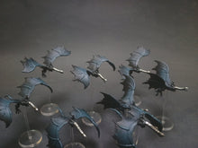 Load image into Gallery viewer, Nazgul Ringwraith Miniatures – Set of 8 Hand‑Painted Resin Models for War of the Ring