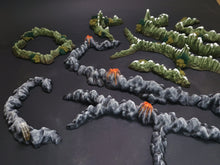 Load image into Gallery viewer, Deluxe War of the Ring Terrain Set – 39 Hand Painted Resin Miniatures | Strongholds, Settlements, Mountains, Argonath & Amon Sûl
