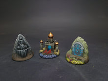 Load image into Gallery viewer, Deluxe War of the Ring Terrain Set – 39 Hand Painted Resin Miniatures | Strongholds, Settlements, Mountains, Argonath & Amon Sûl