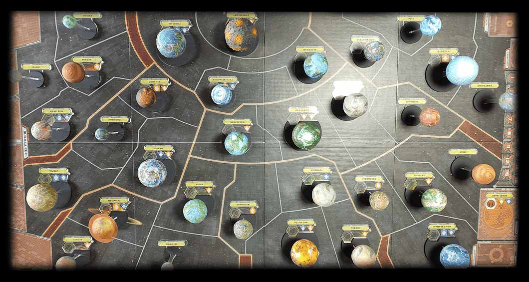 Star Wars Rebellion Boardgame Upgrade! 35 Highly Detailed 3D Resin Planets PAINTED and READY to PLAY!