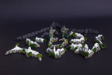 Load image into Gallery viewer, War of the Ring Strongholds & Terrain Set – 31 Resin Models with Argonath Kings and Mountains