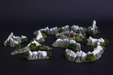 Load image into Gallery viewer, Mountains set, War of the Ring Boardgame, Anniversary edition & standard edition, painted and ready to play
