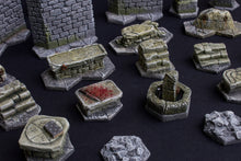 Load image into Gallery viewer, Gloomhaven Compatible Terrain, the best set on the planet! 102 handmade, fully painted resin models

