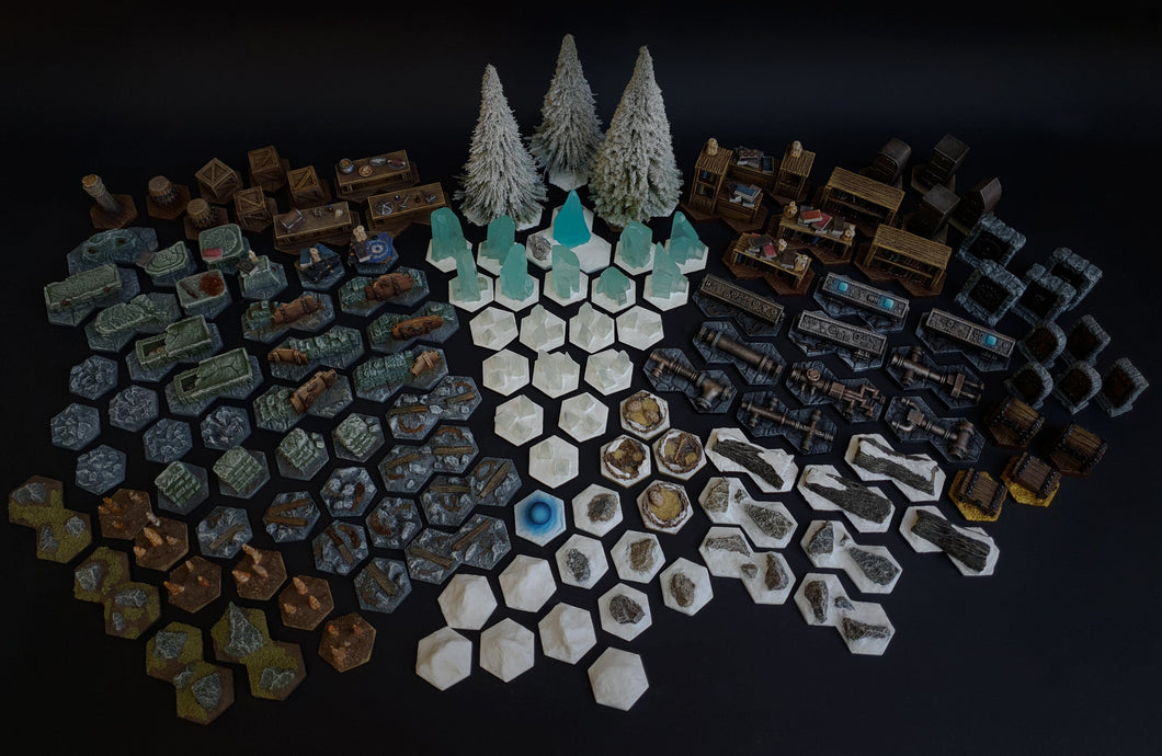 Frosthaven Compatible Terrain set, 137 prepainted and detailed resin models!!!!