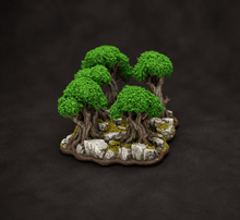 Load image into Gallery viewer, War of the Ring Compatible Forests set, resin, Neoprene Map Edition PAINTED and ready to play!

