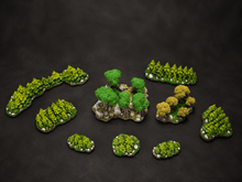 Load image into Gallery viewer, War of the Ring Compatible Forests set, resin, Neoprene Map Edition PAINTED and ready to play!
