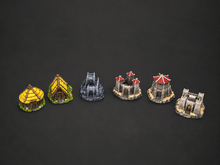 Load image into Gallery viewer, War of the Ring compatible Muster Army Locations 14 hand painted miniatures, ready to play
