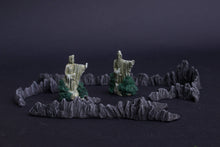 Load image into Gallery viewer, Argonath, Mount Doom and Mountains set for War of the Ring boardgame, resin, PAINTED and READY to PLAY!
